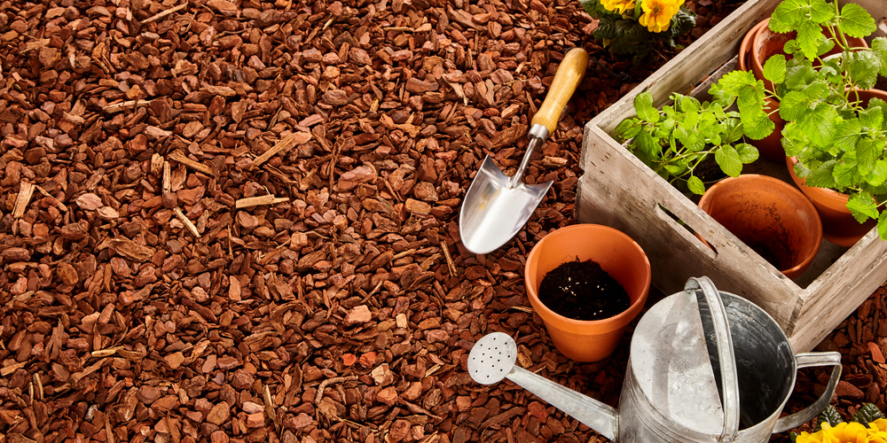 Mulch and Planting Pots